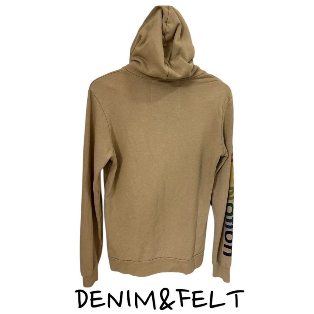Aviator Nation Women’s Venice, Ca. Logo‎ Hoodie Sweatshirt Pullover | Sand/Khaki - Picture 4 of 9